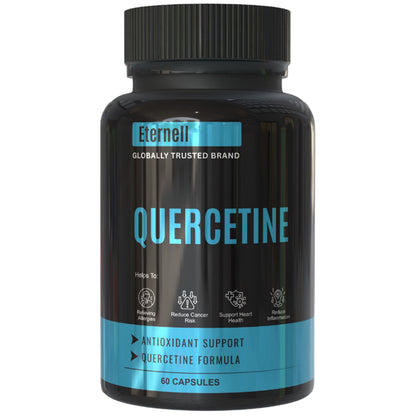 Eternell Quercetin 400mg (Sophora Japonica Extract) – Ayurvedic Natural Antioxidant Supplement for Men & Women | Supports Immunity, Heart & Respiratory Health | 60 Veg Capsules