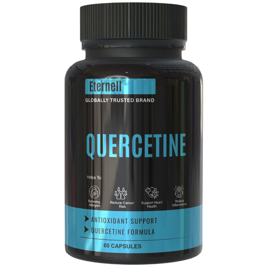 Eternell Quercetin 400mg (Sophora Japonica Extract) – Ayurvedic Natural Antioxidant Supplement for Men & Women | Supports Immunity, Heart & Respiratory Health | 60 Veg Capsules