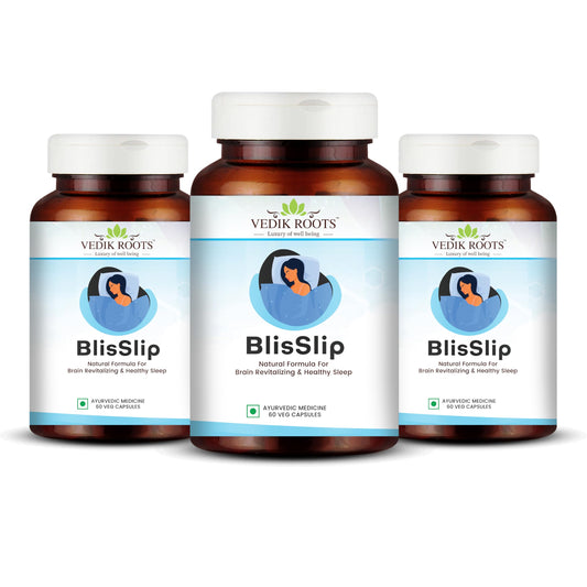Vedikroots BlisSlip | Promotes Restful Sleep | Natural Sleep Support Supplement