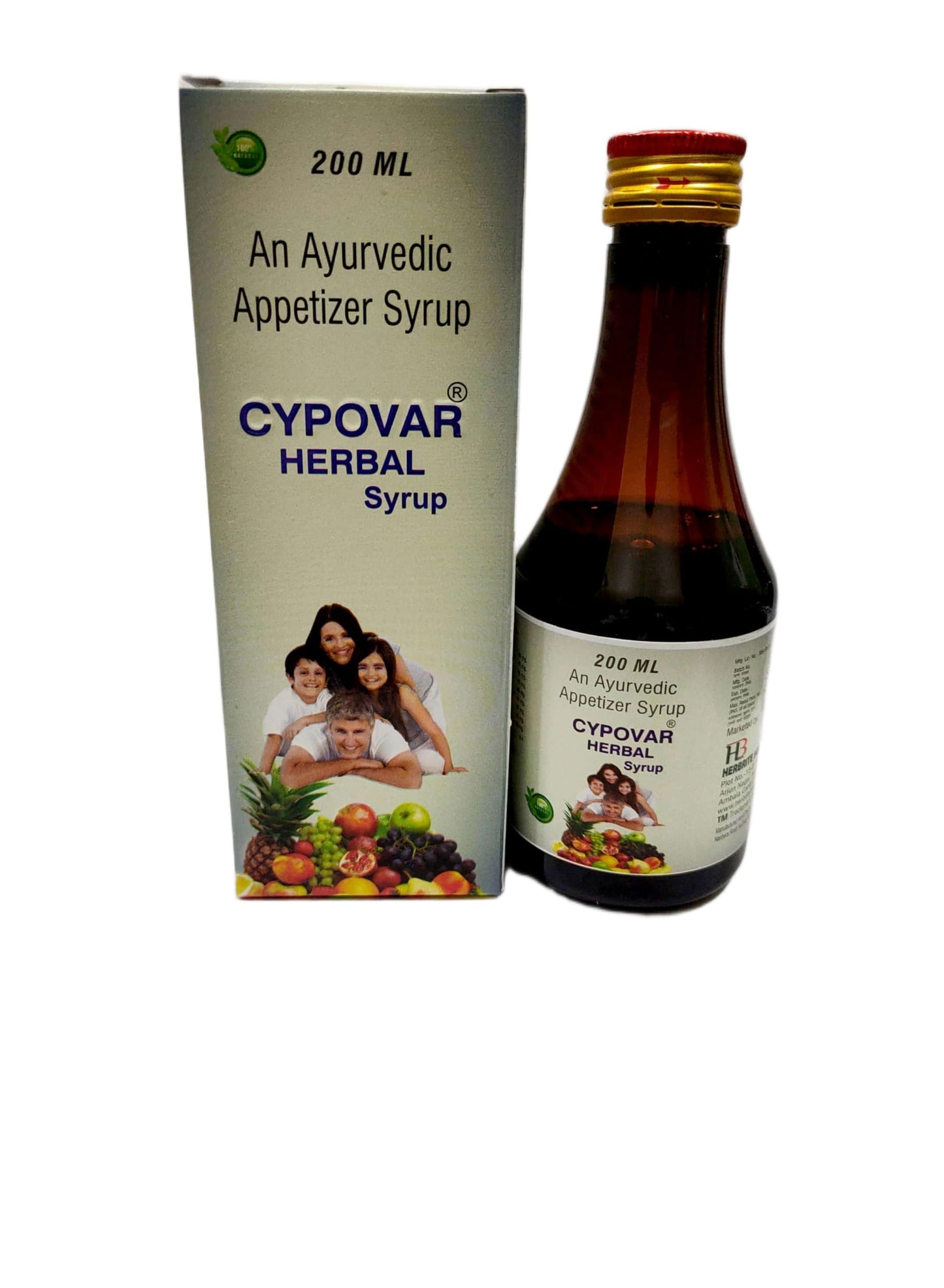 HERBRITE HEALTHCARE Herbal Appetizer Syrup – Natural Digestive Aid for Enhanced Wellness