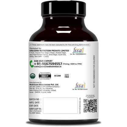 End2End Nutrition Testo-10X Natural Testosterone Booster for Men with Tribulus, L-Arginine, Ashwagandha and Safed Musli for Strength, Stamina, Energy and Muscle Gain – (Pack of 3) 30x3 Tablets