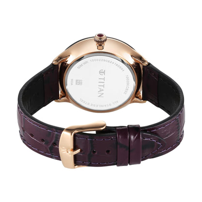 Titan analouge Caleum Sun Moon Phase in Seinna Brown - Stellar Edition- image 5