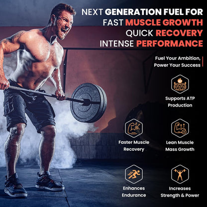 NATURYZ Creatine ATP Energy Blast 3G Creatine | Pre Workout ATP Energy Drink | Electrolytes | Supports Lean Muscle Mass & Volume, Endurance & Power for Intense Workout - 250g(Watermelon)
