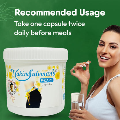 Hakim Suleman's Ayurvedic F Care Capsule for Weight Management, Metabolic Support & Overall Health - 45 Capsule Each (Pack of 4)
