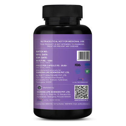 CUREFOREVER Womaneya Menopause Supplements for Women | Hormonal Balance, Hot Flashes & Mood Support | With Ashwagandha, Myo-Inositol, Black Cohosh & Isoflavones | 60 Veg Capsules