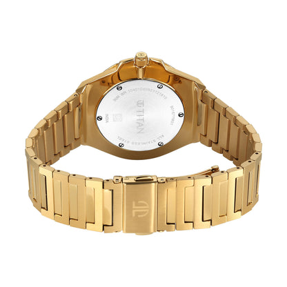 Titan Classic Slim Quartz Analog with Date Silver Dial Stainless Steel- image 3