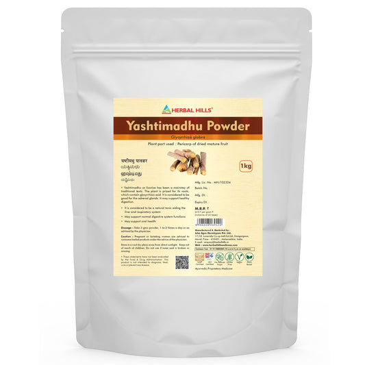 Herbal Hills Yashtimadhu Powder 1 Kg Pack of 1