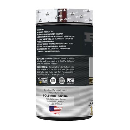 Pole Nutrition HMB Strength And Performance - Pure Beta-Hydroxy for Heart Health Support | 120 Capsules, Essential for Strength and Performance