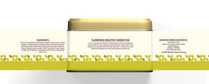 The Indian Chai - Slimming Healthy Green Tea 50g | Herbal Wellness Blend with Garcinia, Haritaki, Senna, Moringa & Spices | Supports Digestion, Lightness & Daily Detox