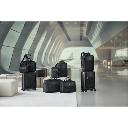 Victorinox Swiss Designed Backpack, Mythic Compact Backpack, Black, 14 Inch Laptop and Tablet Compartment, Business Travel Office Bag For Men & Women, Includes Travel Organiser | 17 Litres (653458)