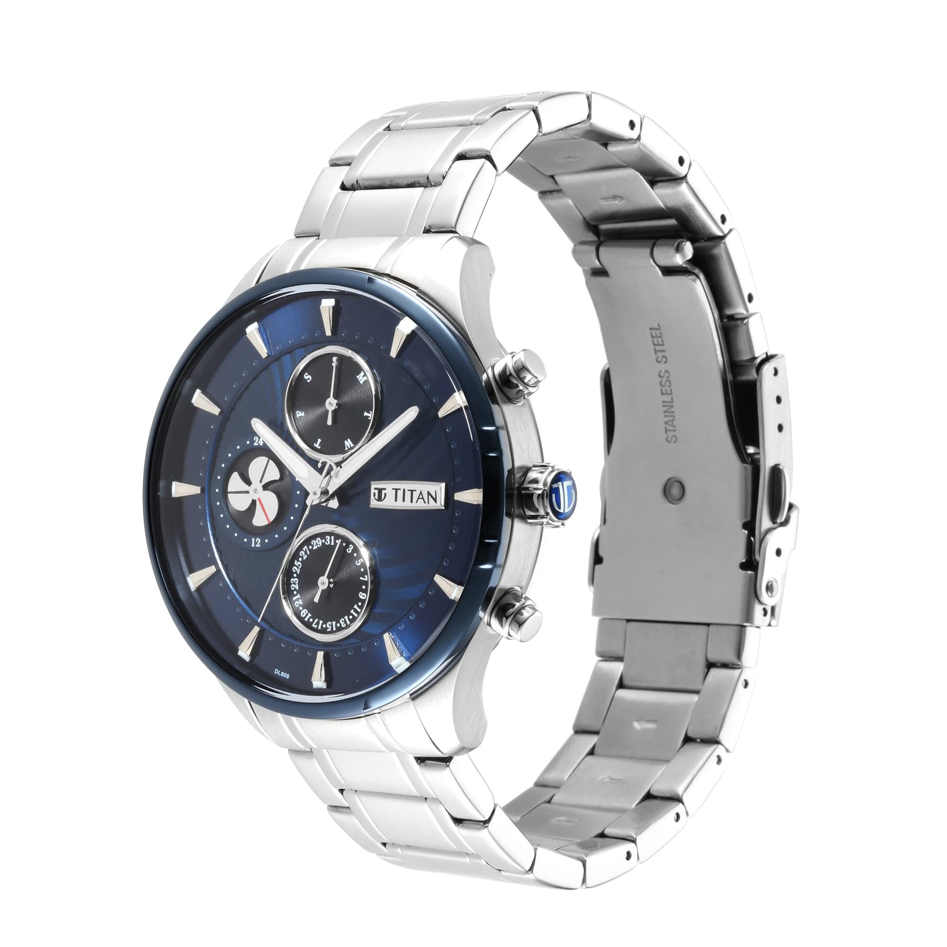 Titan Regalia Maritime Blue Dial Quartz Multifunction Stainless Steel S- image 7