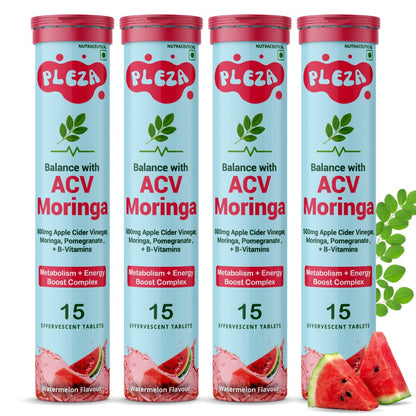 Pleza 500mg ACV Moringa Supplement 60 Tablets for Men & Woman