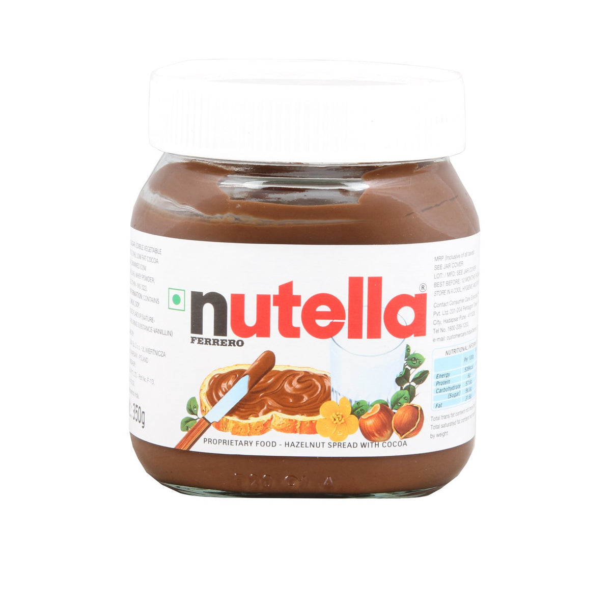 Nutella Ferrero Spread - Chocolate, 350g Bottle