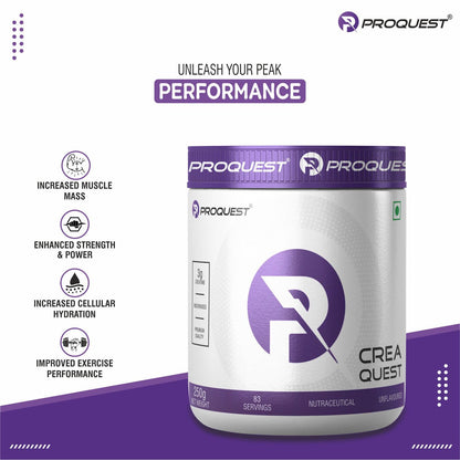 Proquest Power Mass Gainer Mango 907g + Creatine 250g + Free Shaker Combo | 557 kcal, 17g Protein, Digezyme® & Probiotics | Muscle Gain & Recovery Support