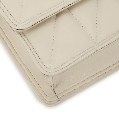Fastrack Trendy White Sling Bag with Adjustable Straps | Faux-Leather Women's Handbags | Sling for Casual Carry | Sling for Casual Carry