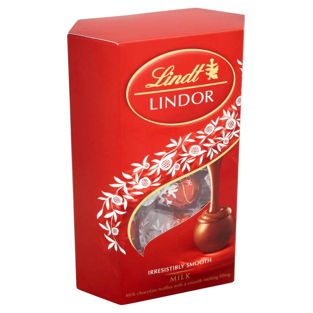 Lindt LINDOR Milk Chocolate Truffles, Milk Chocolate Candy with Smooth, Melting Truffle Center 200g