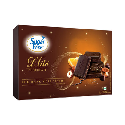 Sugar Free D'Lite The Dark Collection Assorted Chocolate Gift Pack, 120 Grams