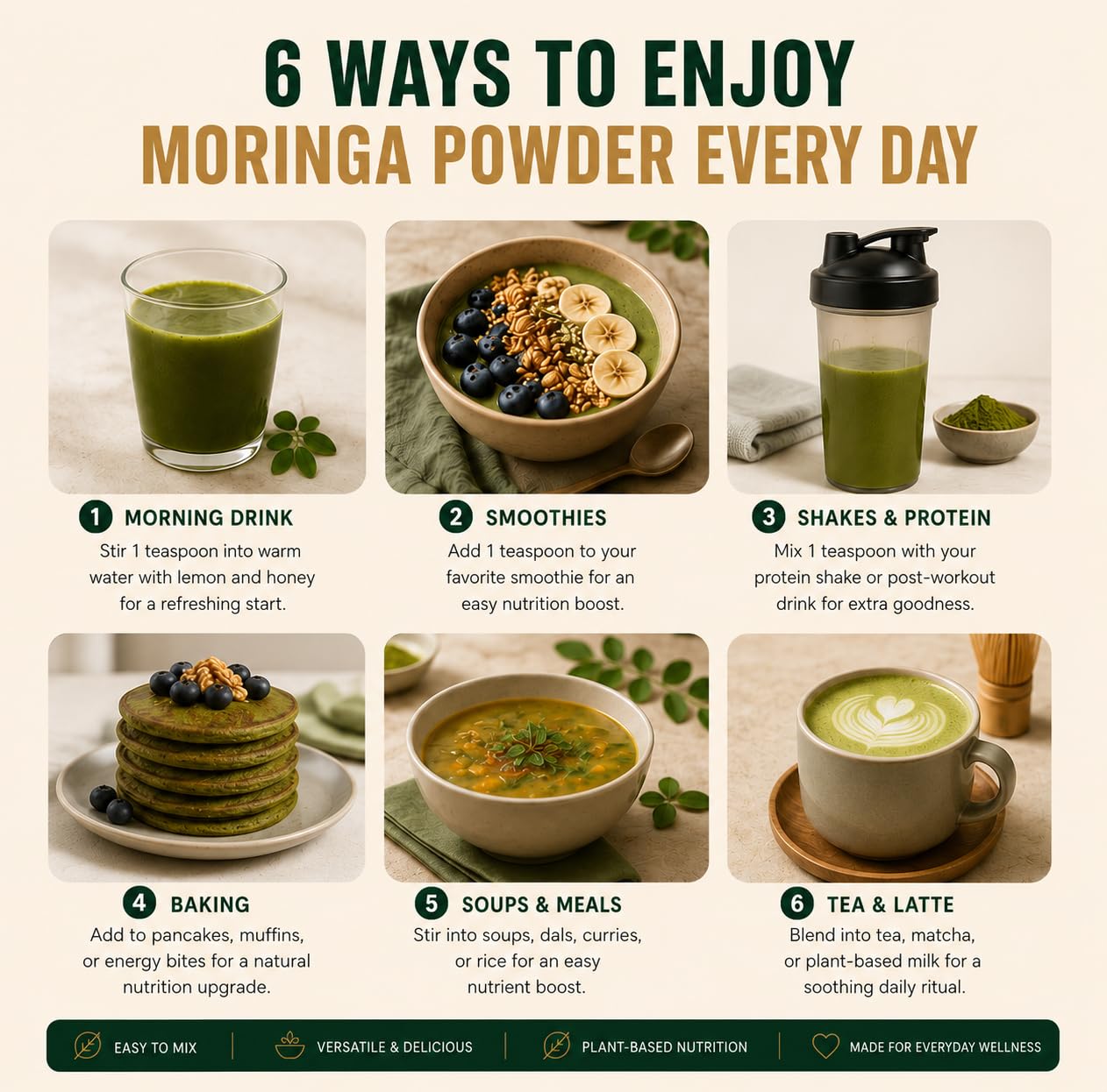 Sanoura Organic Moringa Powder 200g | Pure Leaf Powder | Lab Tested | Daily Wellness & Energy