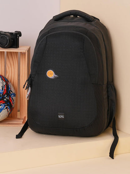 Wiki Stylish Unisex Backpack 5 Durable & Lightweight backpack for Men & Women | Backpack for Office, Gym, Travel (46.5 Litre, Black)