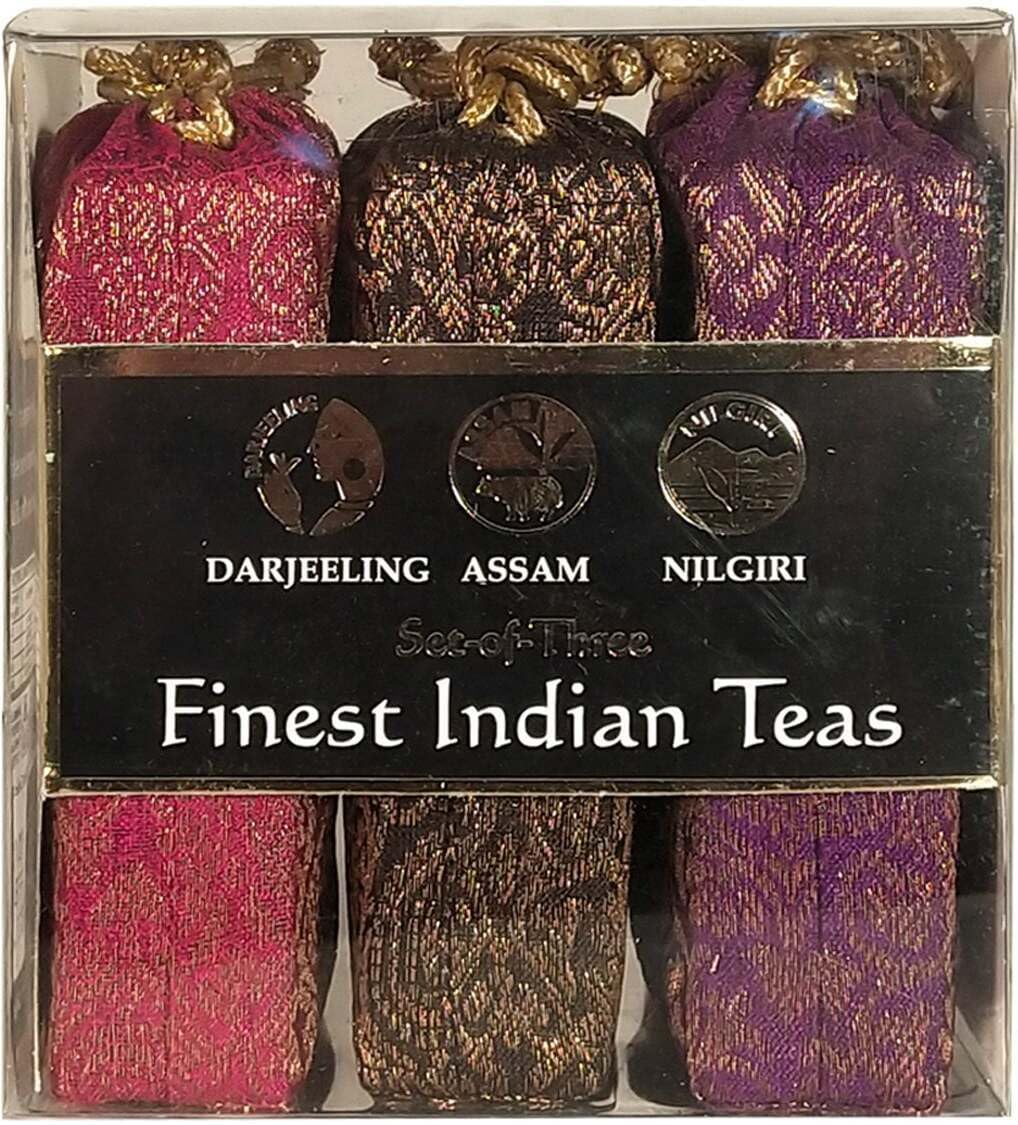 Golden Tips Loose Pure Nilgiri Assam Darjeeling Leaves Black Tea Combo of 3 Brocade Bag (100 Gram Each, 50 x 3 Cups)