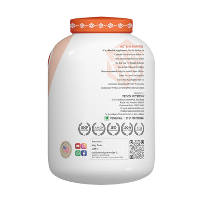 Zedon Nutrition Ultra Weight Gainer High Calorie Mass Gainer Protein Supplement Designed for Rapid Weight Gain Muscle Growth and Recovery Rich Nutrition Fitness Powder 2.27kg