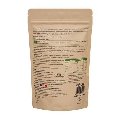 Neuherbs Organic Brahmi Powder (100 gm, Pack of 1) For Men & Women | Ay- image 2