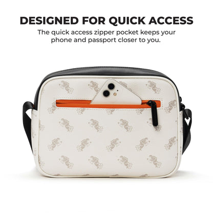 MOKOBARA Friday Sling Bag Unisex Everyday Travel Crossbody Pouch Off White