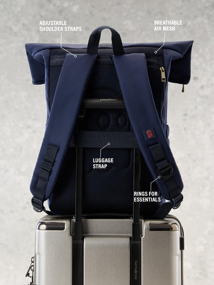 The Souled Store Jujutsu Kaisen: Curse Breaker Backpack | JJK Anime Expandable Roll Top Laptop Backpack 15" Water Resistant Polyester Unisex Travel College Office Bag