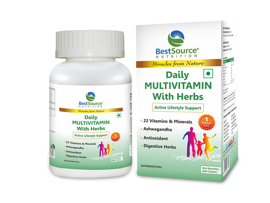 Daily MULIVITAMIN with Herbs for Men and Women, Antioxidant & Digestive Herbs (6