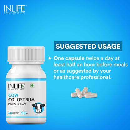 INLIFE Colostrum Capsules 500mg | Ayurvedic Immune & Gut Health Supplem- image 6