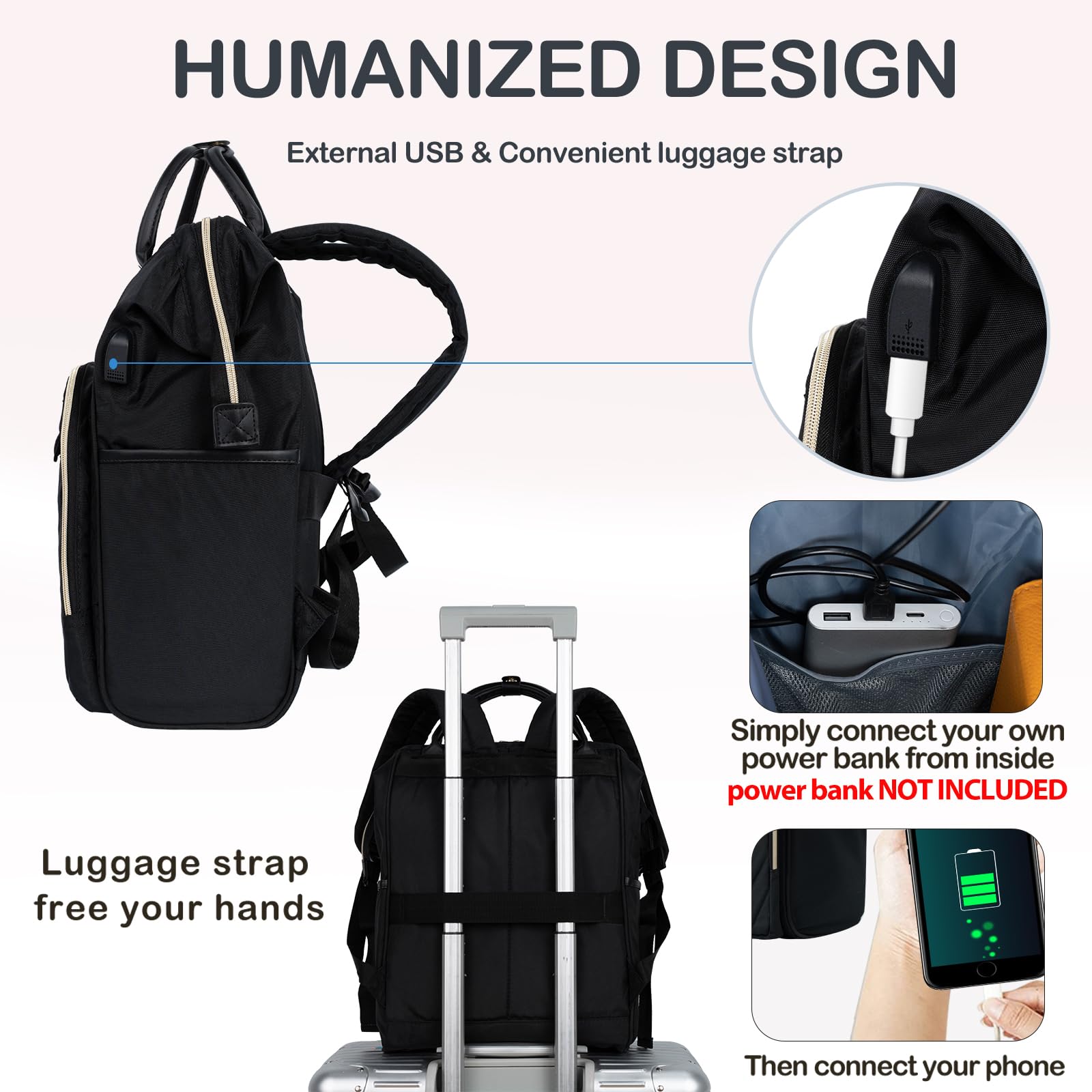 KROSER Laptop Backpack 17" Stylish Backpack Water Repellent College Cas- image 8