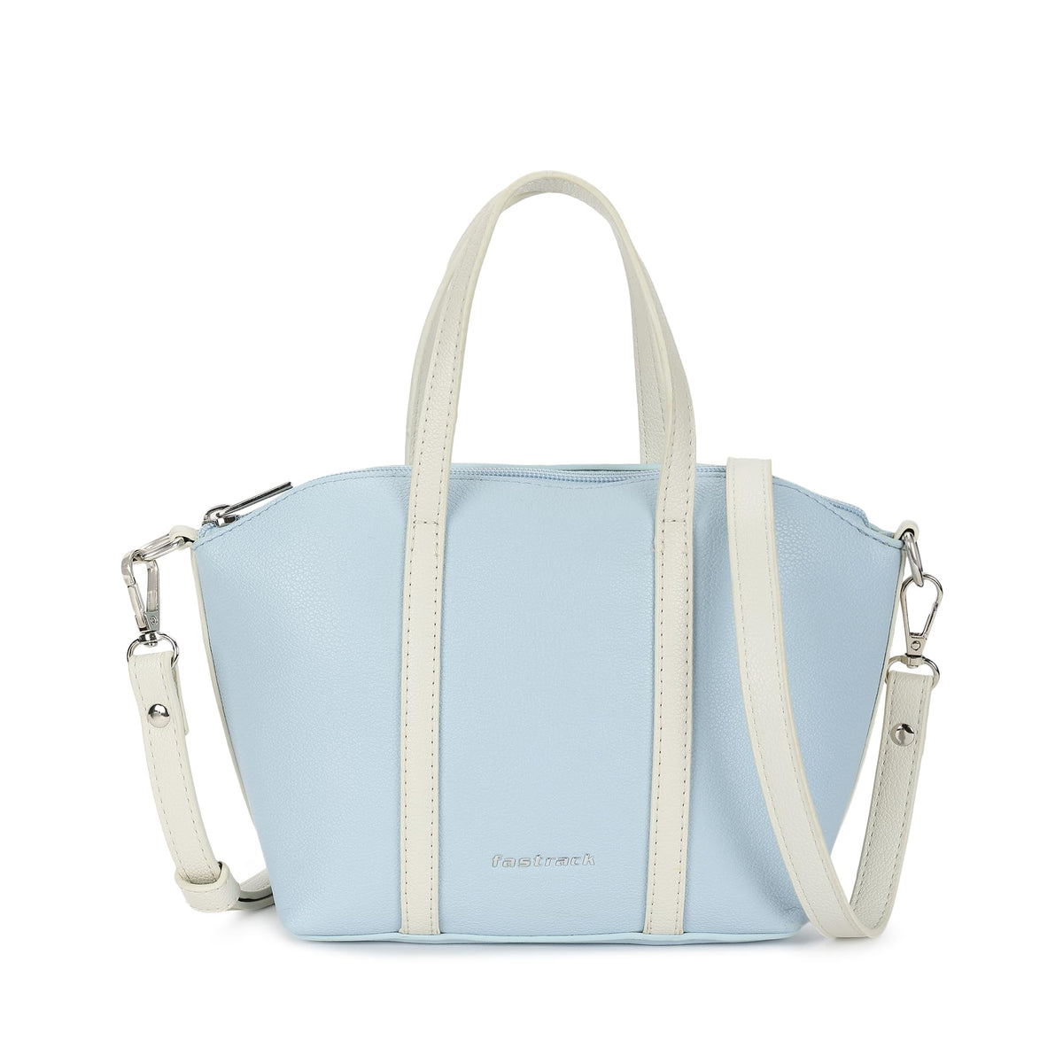 Fastrack Smooth Talker Sling Bag for Women | Detachable Sling Belt, Handle Carry Option, Pebbled Faux Leather, Top Zip Closure & Inner Access Pockets | Versatile & Stylish Compact Bag