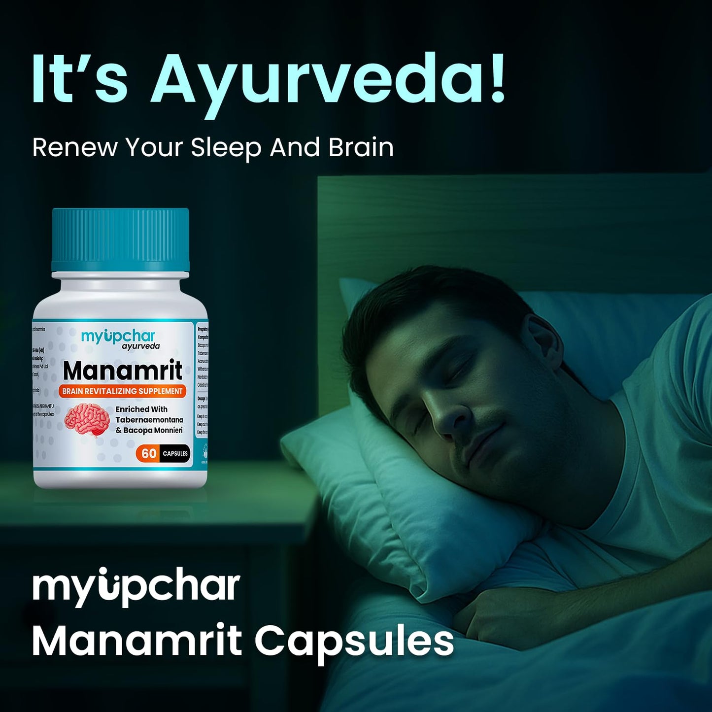 myUpchar Ayurveda Manamrit Sleep Support Capsules | With Jatamansi, Ash- image 9