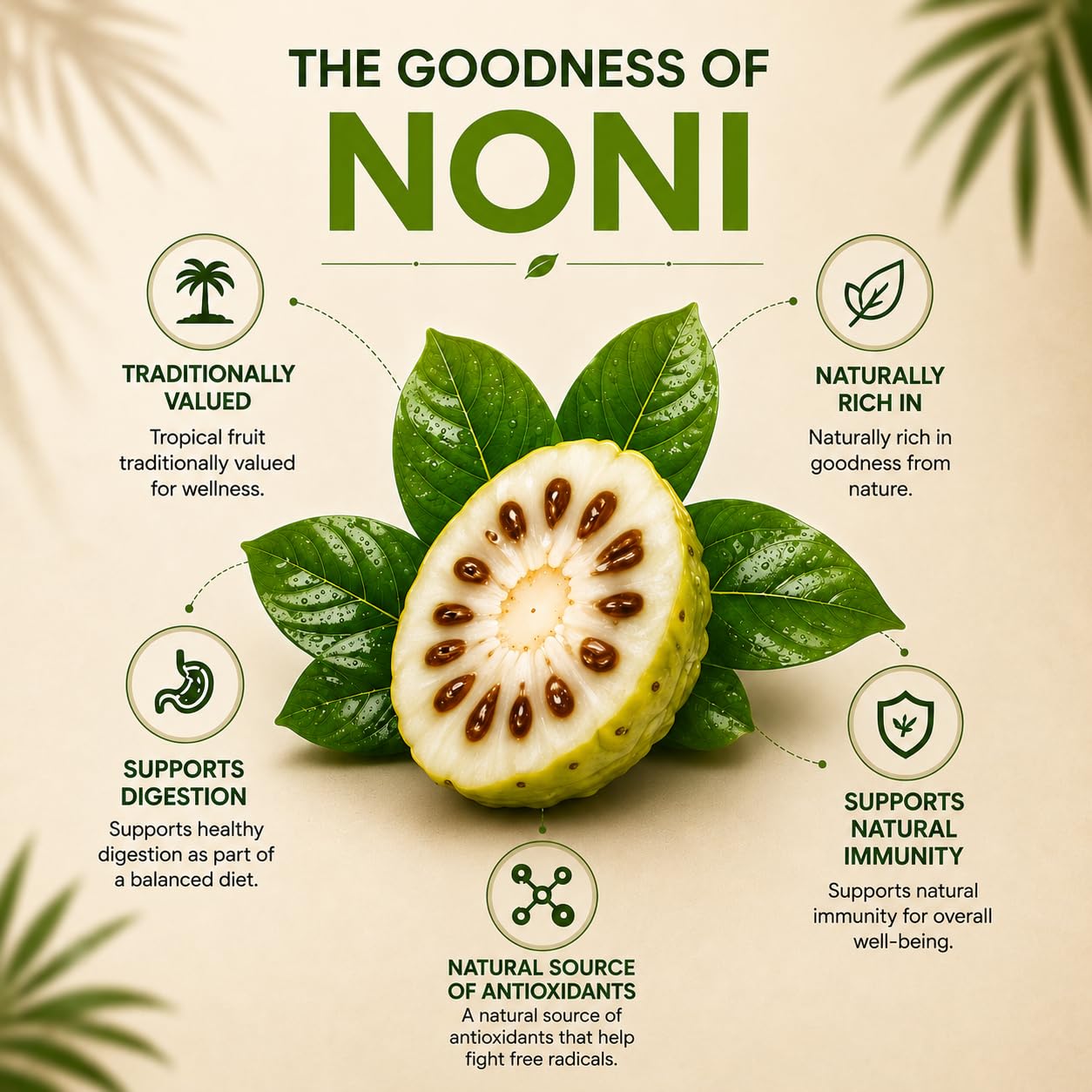 Madren Healthcare Ayurvedic Noni Juice 750ml | Rich in Antioxidants for Immunity & Energy Support | Natural Detox Juice | Supports Overall Wellness & Vitality | No Added Sugar | Daily Health Supplement for Men & Women