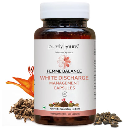 Purely Yours Female White Discharge Management Capsules - Femme Balance Natural