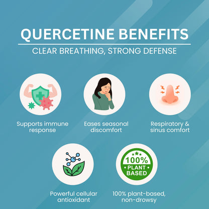 Eternell Quercetin 400mg (Sophora Japonica Extract) – Ayurvedic Natural Antioxidant Supplement for Men & Women | Supports Immunity, Heart & Respiratory Health | 60 Veg Capsules