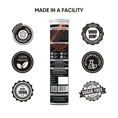 SEARCH WELLNESS Gold Effervescent 15 Tablets (Pack of 1) | Enriched Wit- image 2