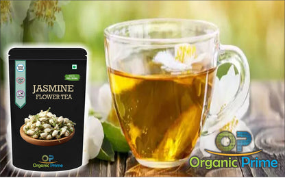 Organic Prime Jasmine Flower Tea for Slimming Body and Stress Relief - 100 GM by Organic Prime