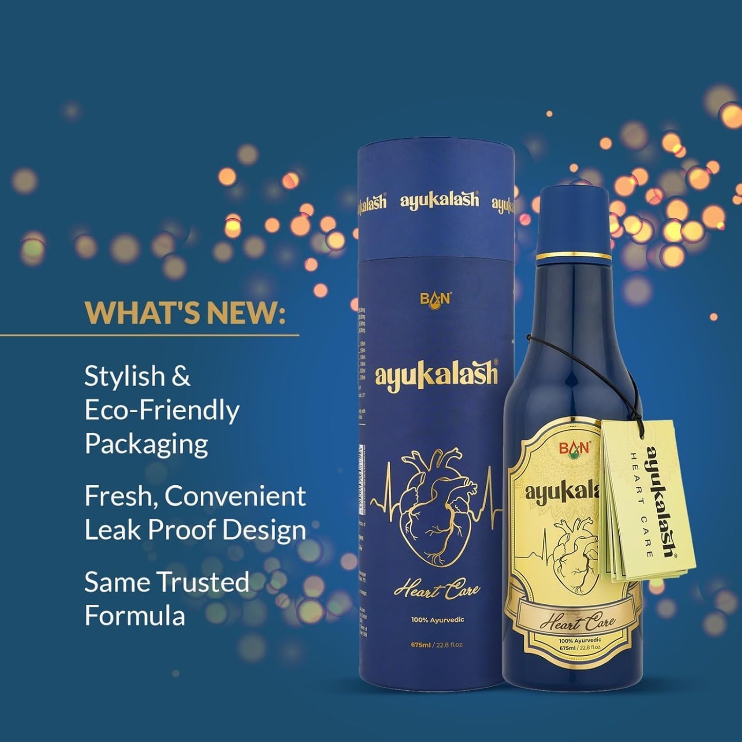 AYUKALASH Heart Care Ayurvedic Syrup 675 ml | Herbal Blend with Ayurveda Ingredients | Zero Sugar Formula | Natural Chyawanprash Based Supplement for Wellness, Digestion, Blood Pressure & Cholesterol