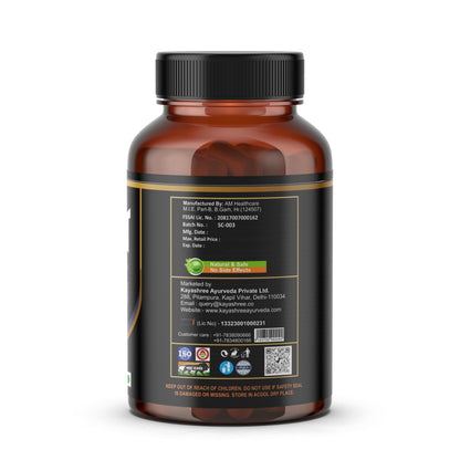 Kayashree Shilajit | 100% Pure Shilajit I 60 Capsules | Enhances Stamina, Energy, and Power | Supports Healthy Testosterone Levels