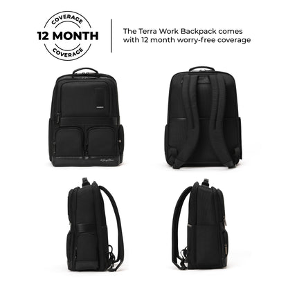 MOKOBARA The Terra Work Backpack 25L Premium Nylon 16" Unisex Laptop Backpack (Black)