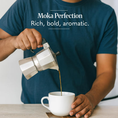 THIRD WAVE COFFEE | El Diablo | 100% Arabica | Medium Dark Roast | Moka Pot | Fine Grind | 250 grams | Pouch