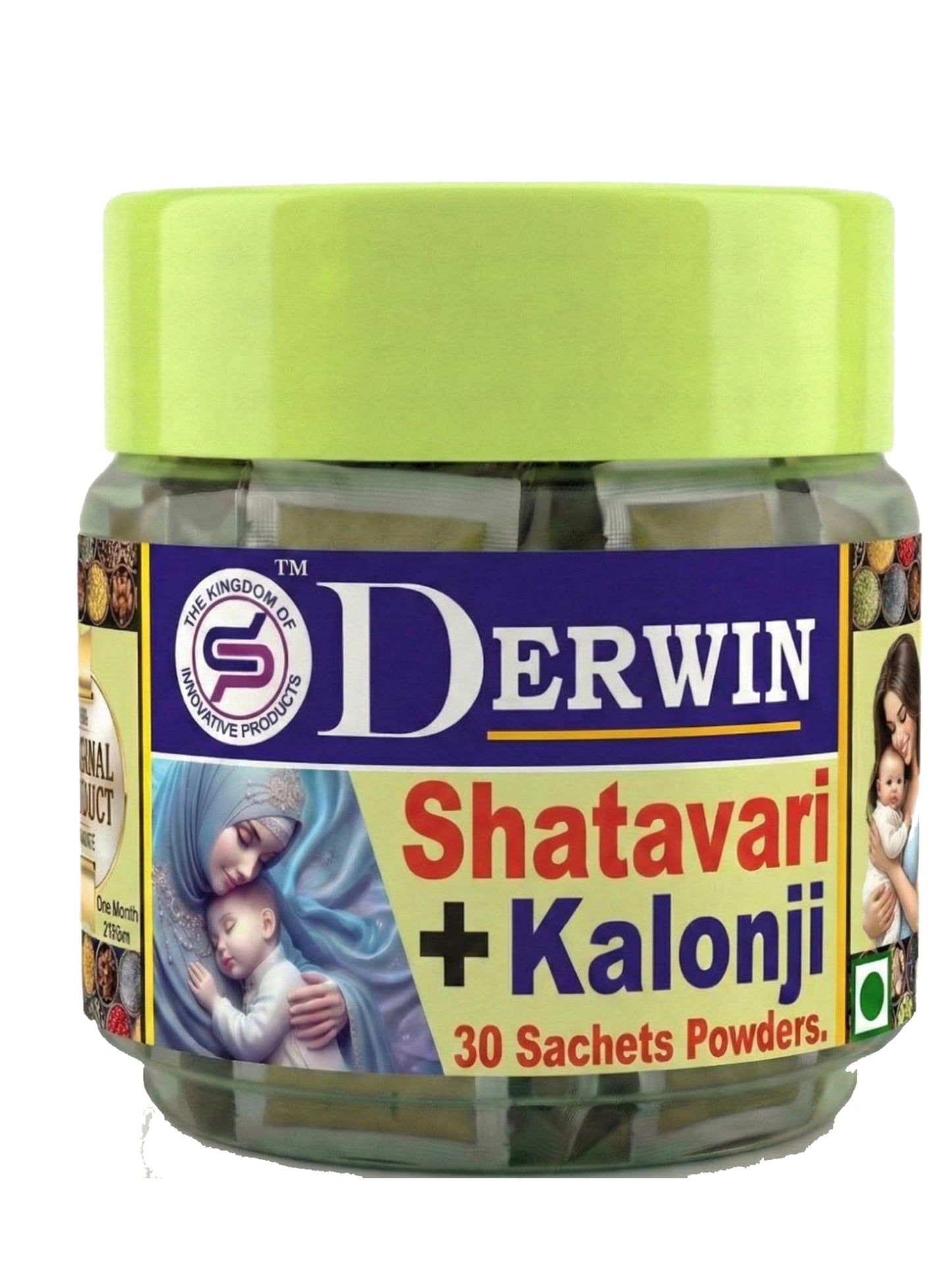 DERWIN Micronized Shatavari & Kolonji Powder | 100% Herbs & 0% Sugar | Others Brands 20% Shatavari + 80% Sugar | Ultra Fine Micronised Technology | Milk Booster for New Mothers | Female Tonic And Herbal Health Suppliment | Natural Lactation Supprt | Satav