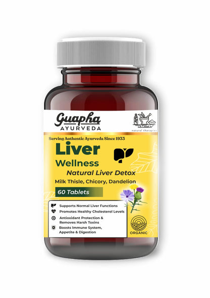 Guapha Ayurveda Liver Wellness | Natural Liver Detox | Supports Gallbladder Heal