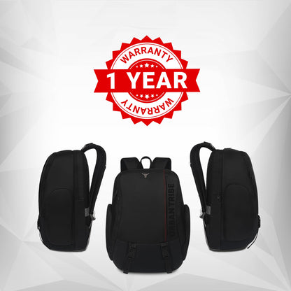 URBAN TRIBE Gamzo 35L Gamers Laptop Backpack for every Genz Z | USB-C Charging | Fits 15.6 Inch Laptop | RGB-Ready Gaming Backpack | Anti-Theft, RFID Safe, Shockproof, Weather-Resistant | Black