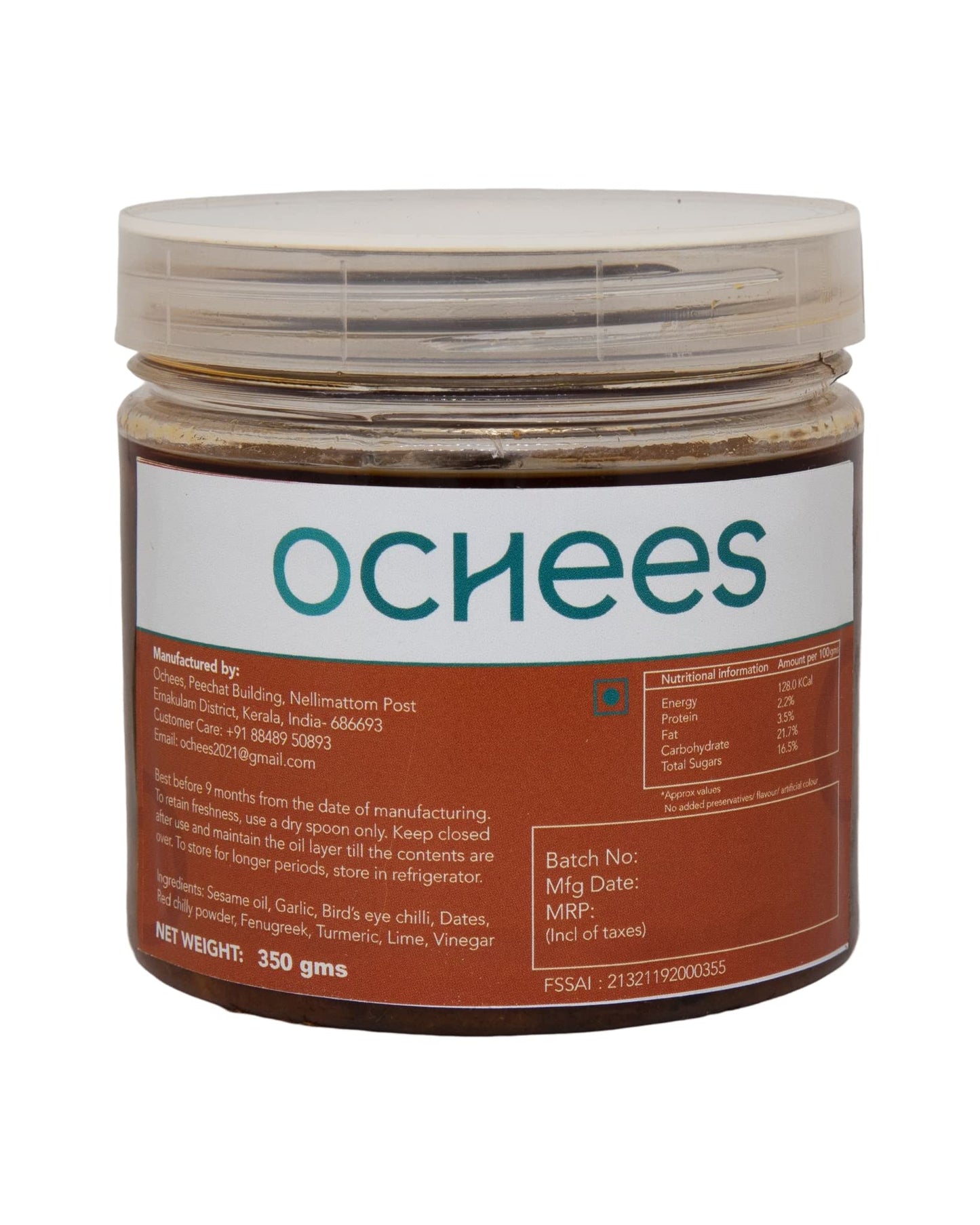 OCHEES Hot and Sweet Lime Pickle 350g | Traditional Mixed Pickle | No preservatives | Rich in taste  - 350 grm