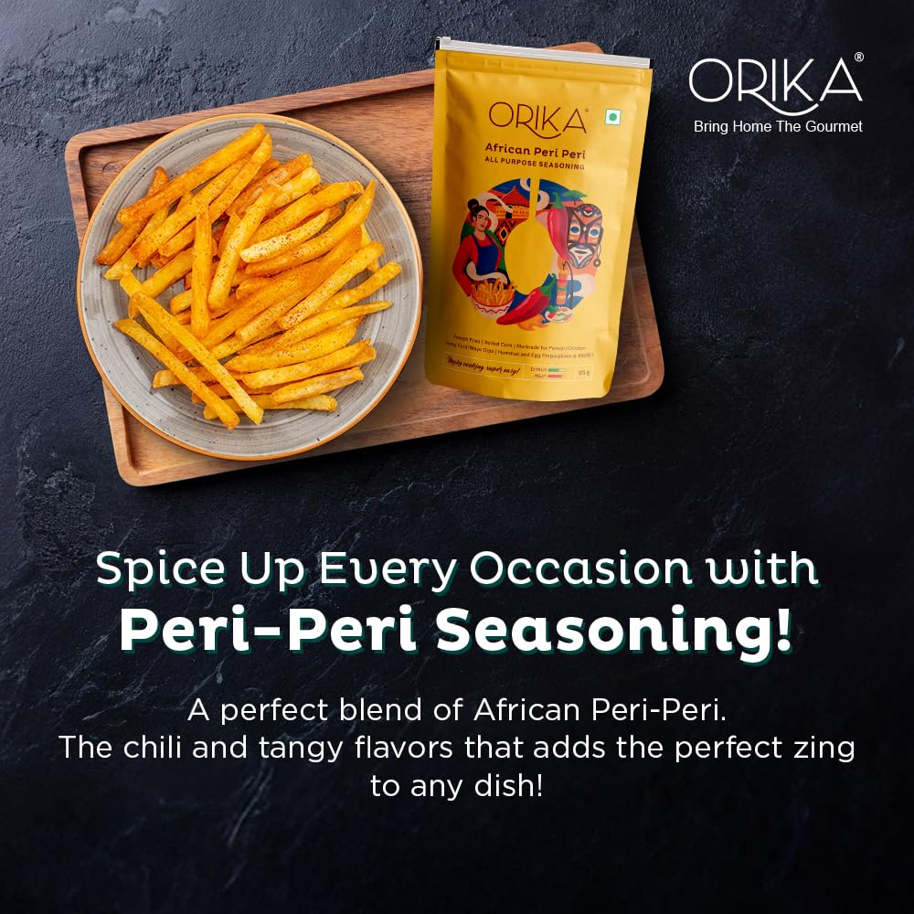 Orika African Peri Peri Masala Powder 85g | Spicy & Flavorful Piri Piri All Pupose Seasoning | Perfect for Grilling, Cooking and Sprinkling | No Artificial Flavours or Colours