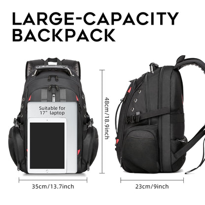 BANGE Backpack with USB Charging Port (1901_Black)- image 4