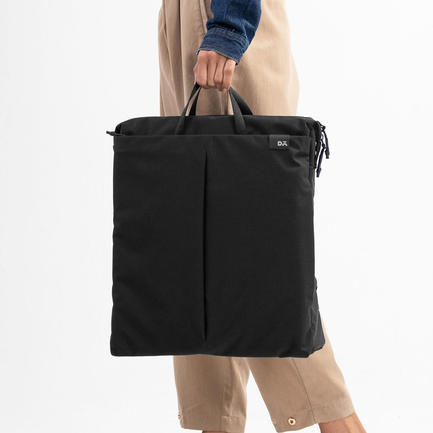 DailyObjects Water Resistant Pivot Workpack Bag (19L) for Men & Women|Fits 13/14/15.6 inch Laptop/Macbook Pro/Air|Lightweight| Backpack |Office/Daily Use/Travel|Multi Pocket|Padded Strap (Black)