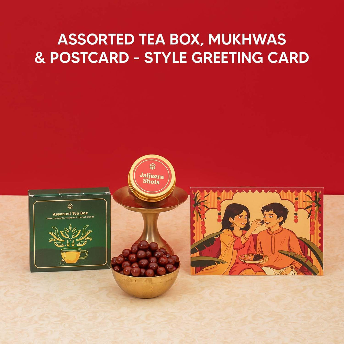 Jumbo Happy Rakhi Gift Hamper - 10-Item Raksha Bandhan Gift for Brother – Dry-Fruit Chocolate Laddoos, Chocolate Cashews, Evil Eye Rakhi with Roli-Chawal, Millet Namkeen & more | Premium Gift Hamper Combo Set